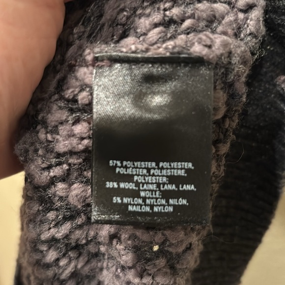 Moth woman's grey and dark grey cool sweater - Picture 9 of 10